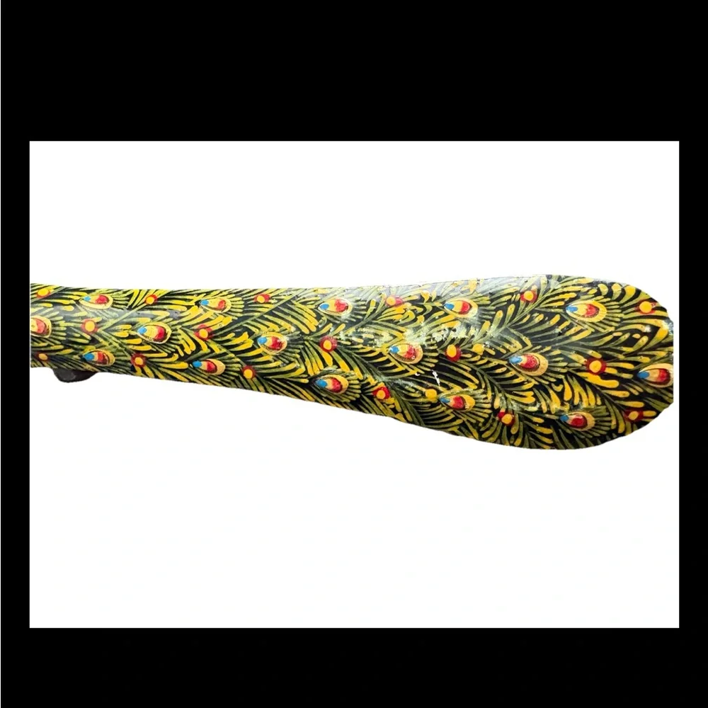 Colorful Peacock Bird Figurine metal